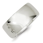 Comfort-Fit Wedding Band in Sterling Silver, 10mm