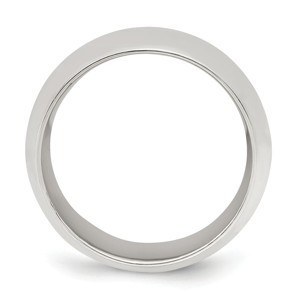 Comfort-Fit Wedding Band in Sterling Silver, 9mm