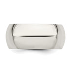 Comfort-Fit Wedding Band in Sterling Silver, 9mm