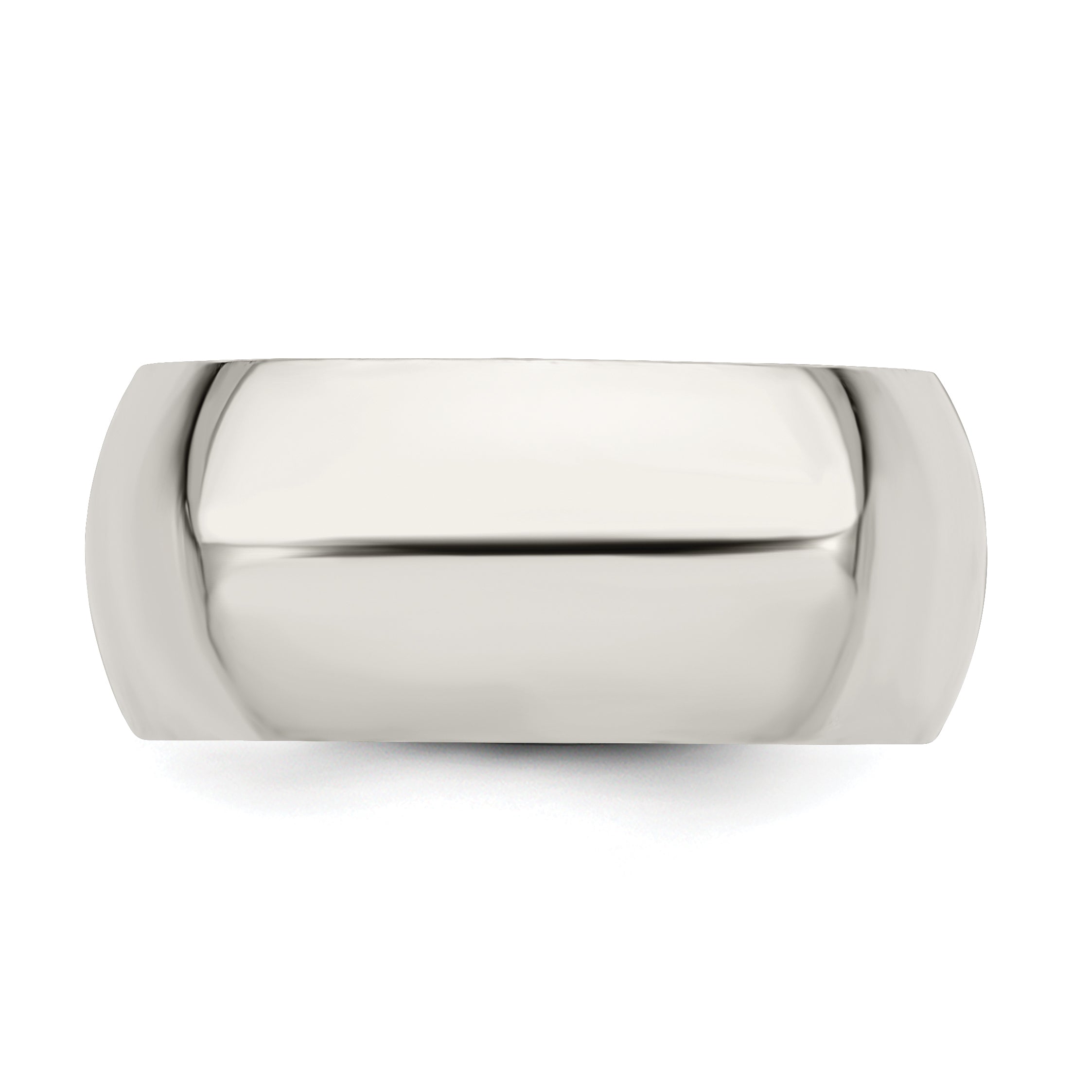 Comfort-Fit Wedding Band in Sterling Silver, 9mm