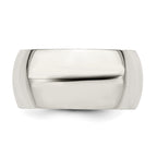 Comfort-Fit Wedding Band in Sterling Silver, 10mm