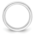 Milgrain Comfort-Fit Wedding Band in Sterling Silver, 4mm