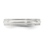 Milgrain Comfort-Fit Wedding Band in Sterling Silver, 4mm