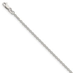 Sterling Silver 2.25mm Cable Chain