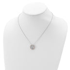Cheryl 925 Sterling Silver Two-Tone CZ Owl Necklace Elegant Gift-Ready Design