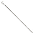 Sterling Silver 1.7mm Diamond-cut Rope Chain
