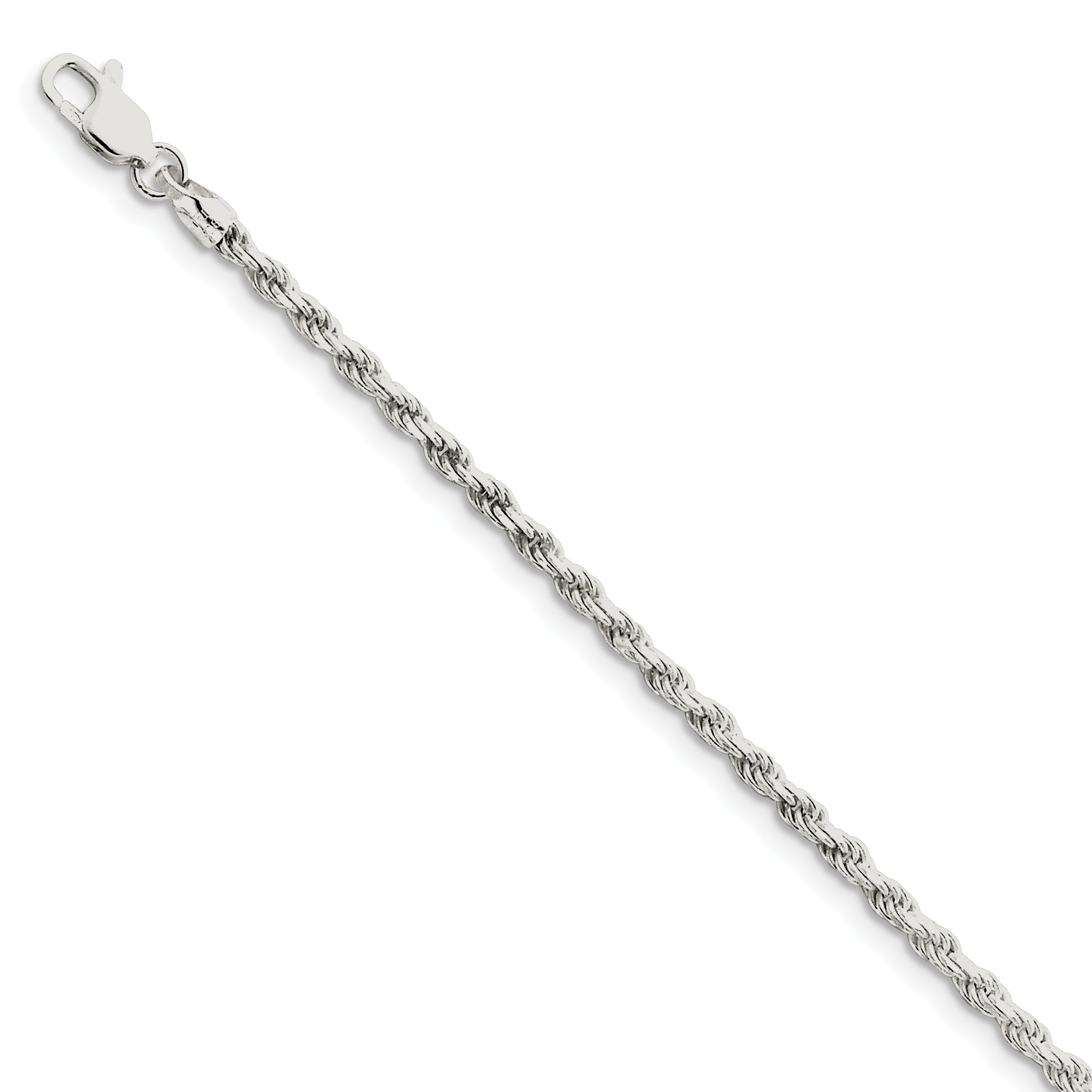 Sterling Silver 2.75mm Diamond-cut Rope Chain Main image