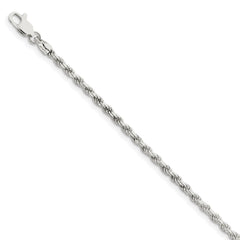 Sterling Silver 2.75mm Diamond-cut Rope Chain