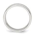 Rope-Edge Wedding Band in Sterling Silver, 5mm