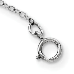 Sophia Jewelers Sterling Silver Diamond and Sapphire Cross Necklace