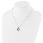 Sophia Jewelers 18K Gold-Plated Sterling Silver Necklace with Emerald & Diamond Mystique