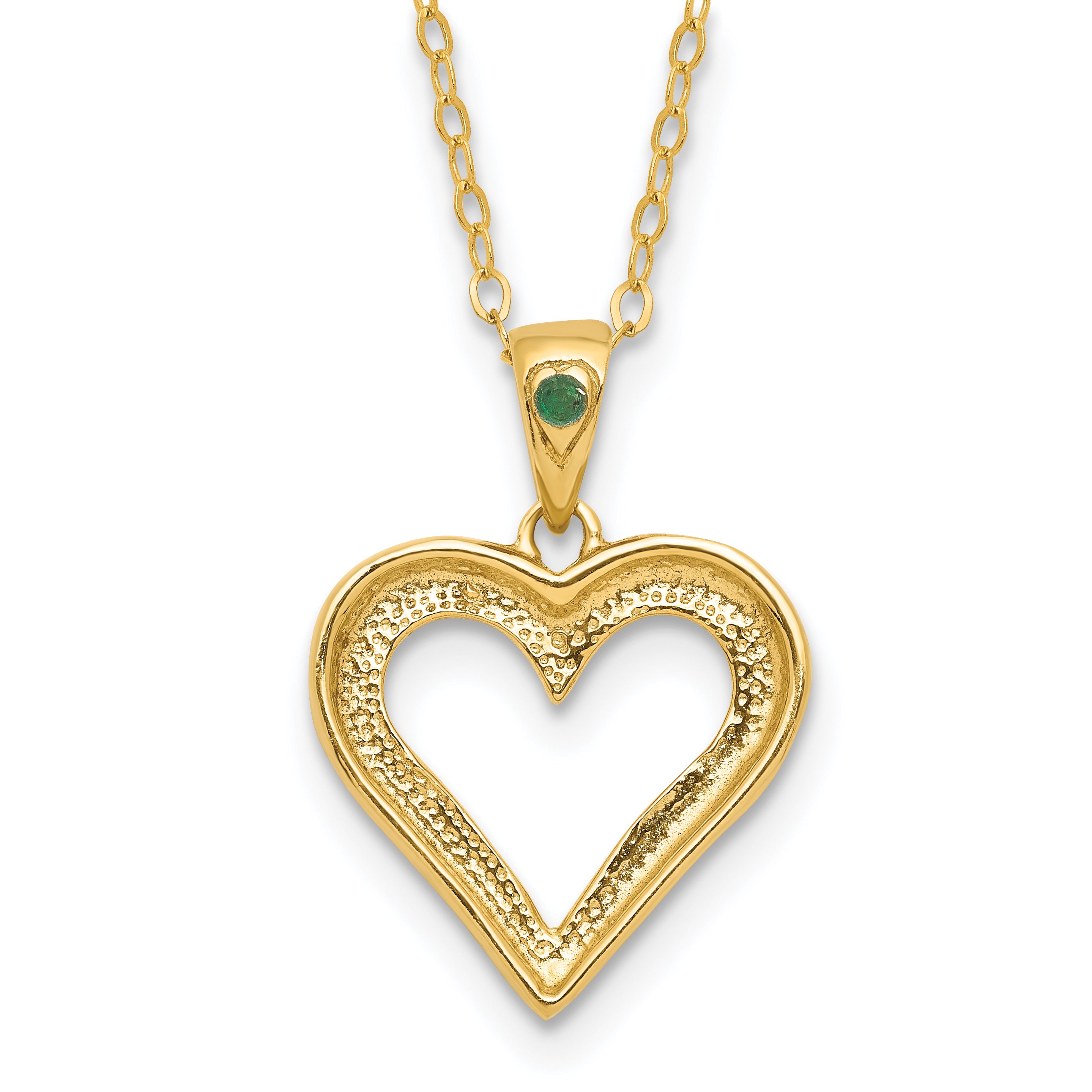 Sophia Jewelers 18K Gold-Plated Sterling Silver Necklace with Emerald & Diamond Mystique