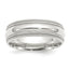Sterling Silver 7mm Comfort Fit Double Milgrain Size 13.5 Band