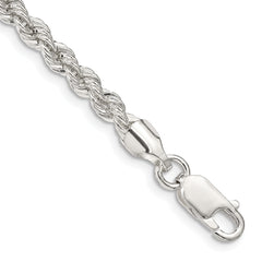 Sterling Silver 4.3mm Solid Rope Chain