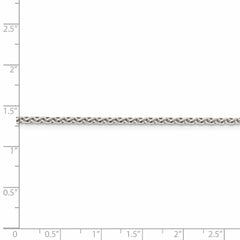 Sophia Jewelers 925 Sterling Silver Diamond-Cut Spiga Chain Necklace 18