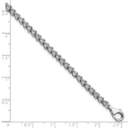 Sterling Silver Rhodium-plated Diam. Tennis Bracelet