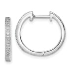 Sterling Silver Rhodium Diam. Earrings