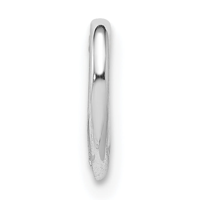 Sterling Silver Rhodium Diamond Floating Heart Pendant Secondary image