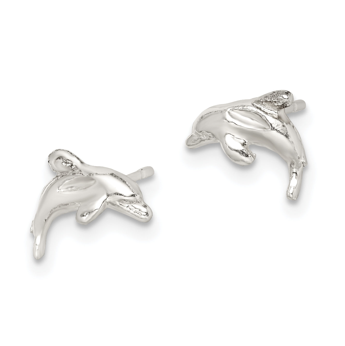 Sterling Silver 925 Dolphin Earrings for Girls with Polished Anti-Tarnish Finish Secondary image