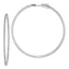 Sterling Shimmer Sterling Silver Rhodium-plated 194 Stone 1.25mm CZ In and Out Round Hinged Hoop Earrings