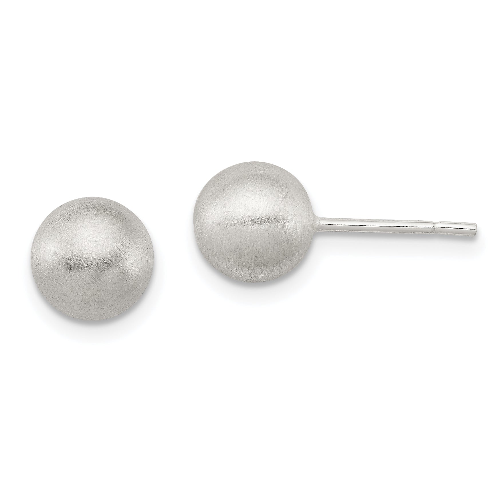 Sterling Silver Polished 7mm Laser-cut Post Earrings Main image
