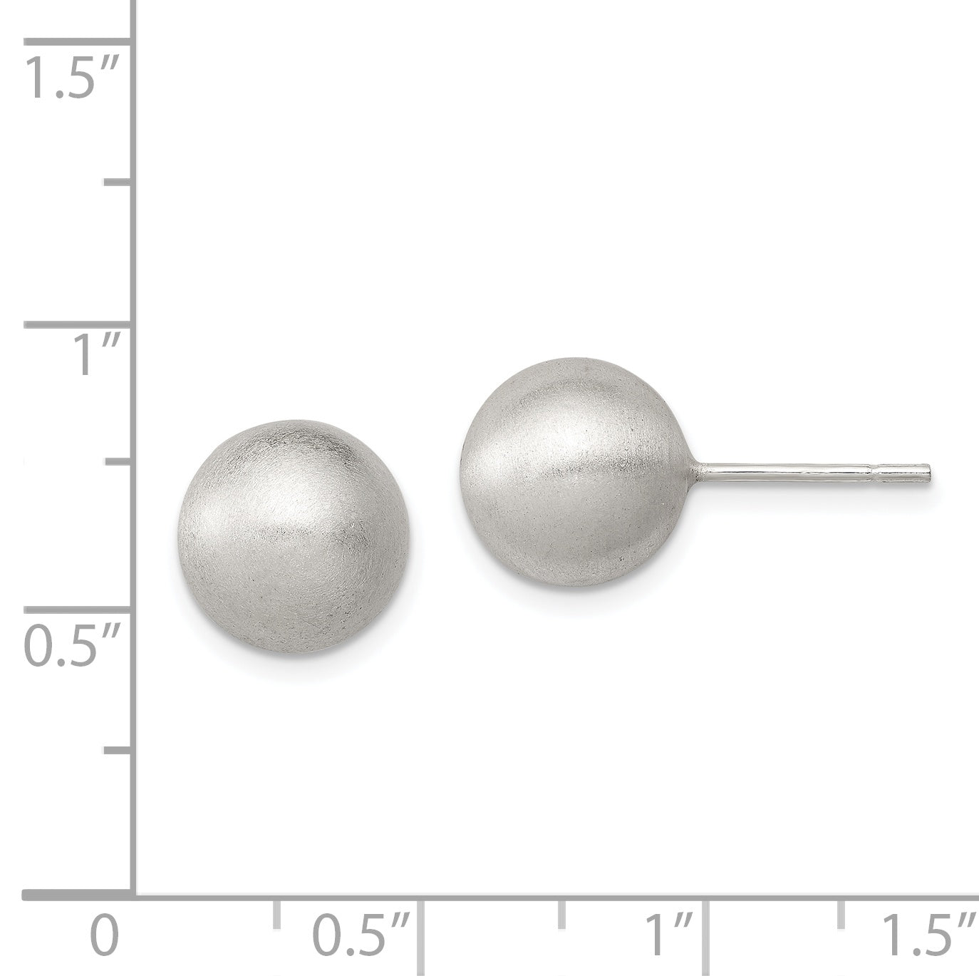 Sterling Silver 925 Polished Laser-Cut Ball Earrings with Anti-Tarnish Finish