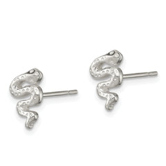 Sterling Silver Polished Snake Post Earrings