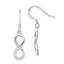 Sterling Silver Polished Infinity Symbol Dangle Earrings