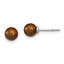 Sterling Silver Rhodium Plated 5-6mm Coffee Round Freshwater Cultured Pearl Post Stud Earrings