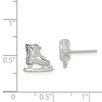 Sterling Silver Ice Skate Mini Earrings