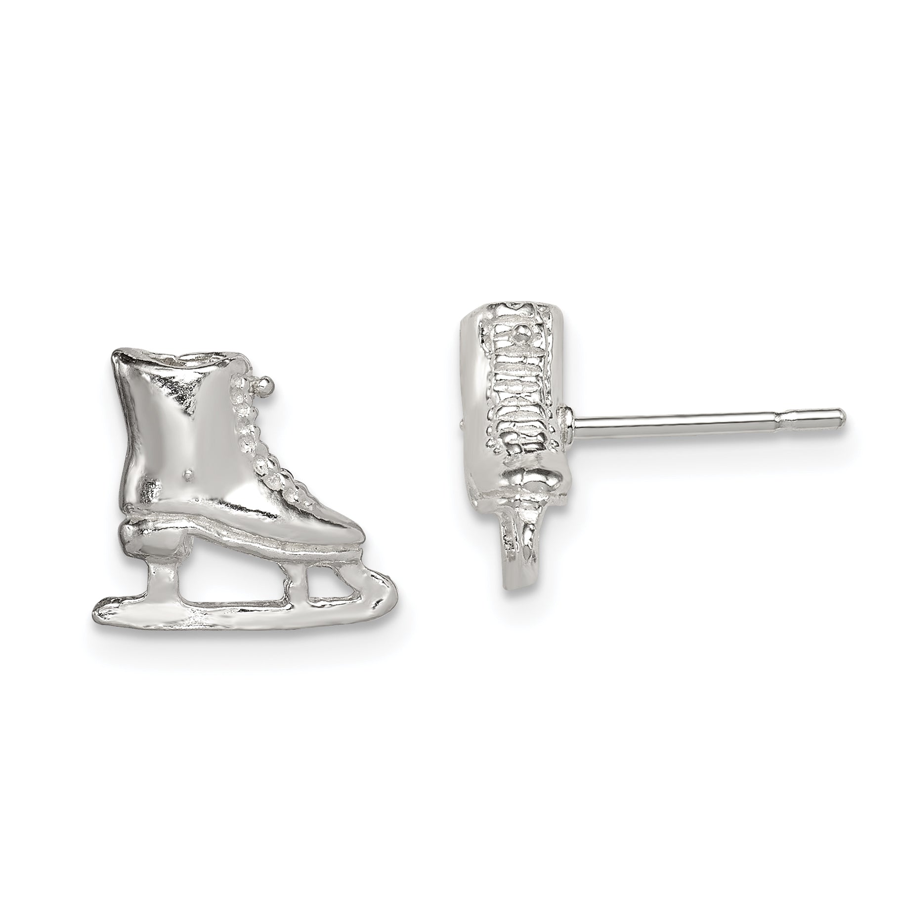 Sterling Silver Ice Skate Mini Earrings Main image