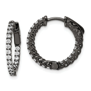 Sterling Silver Medium Hoop Earrings - Sophia Jewelers
