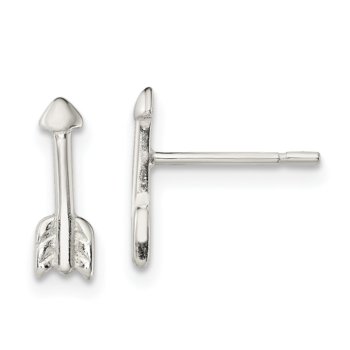 Sterling Silver Polished Arrow Post Earrings Main image