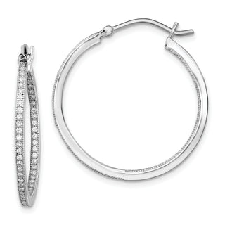 Large Sterling Silver Hoop Earrings - Sophia Jewelers