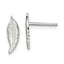 Sterling Silver Polished Feather Post Earrings