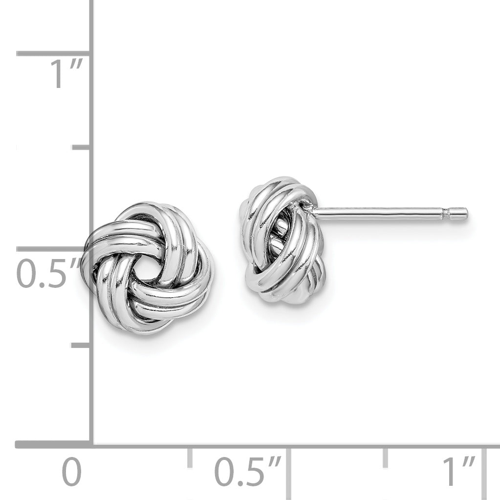 Love Knot Post Earrings in Sterling Silver