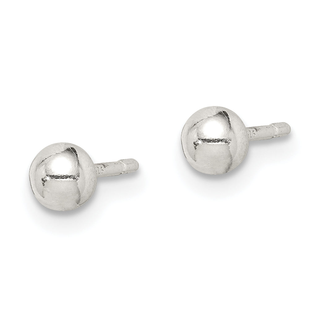 Ball Stud Earrings in Sterling Silver