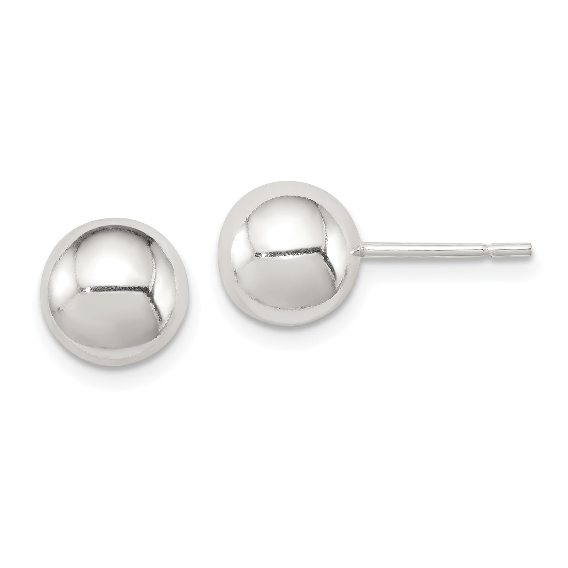 Sterling Silver Polished 8mm Ball Earrings Main image