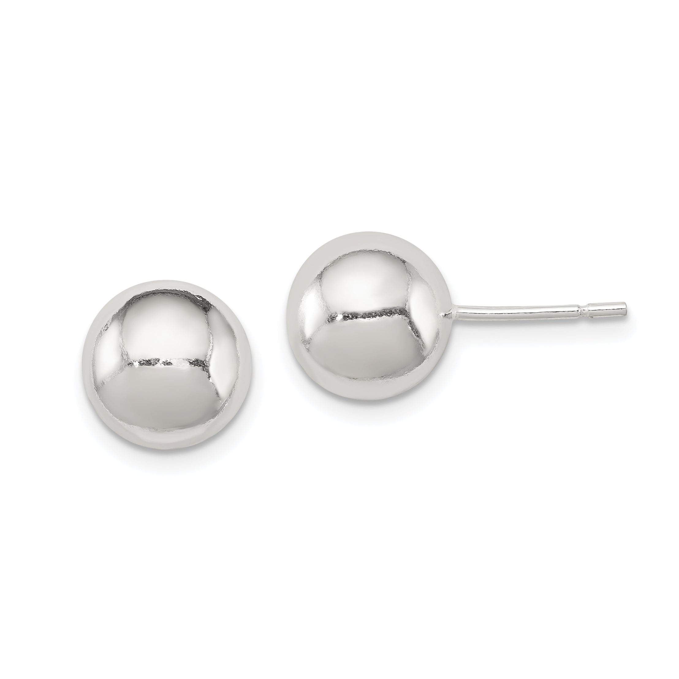 Sterling Silver Polished 9mm Ball Earrings Main image