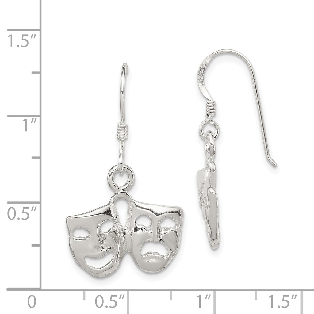 Sterling Silver Comedy/Tragedy Earrings