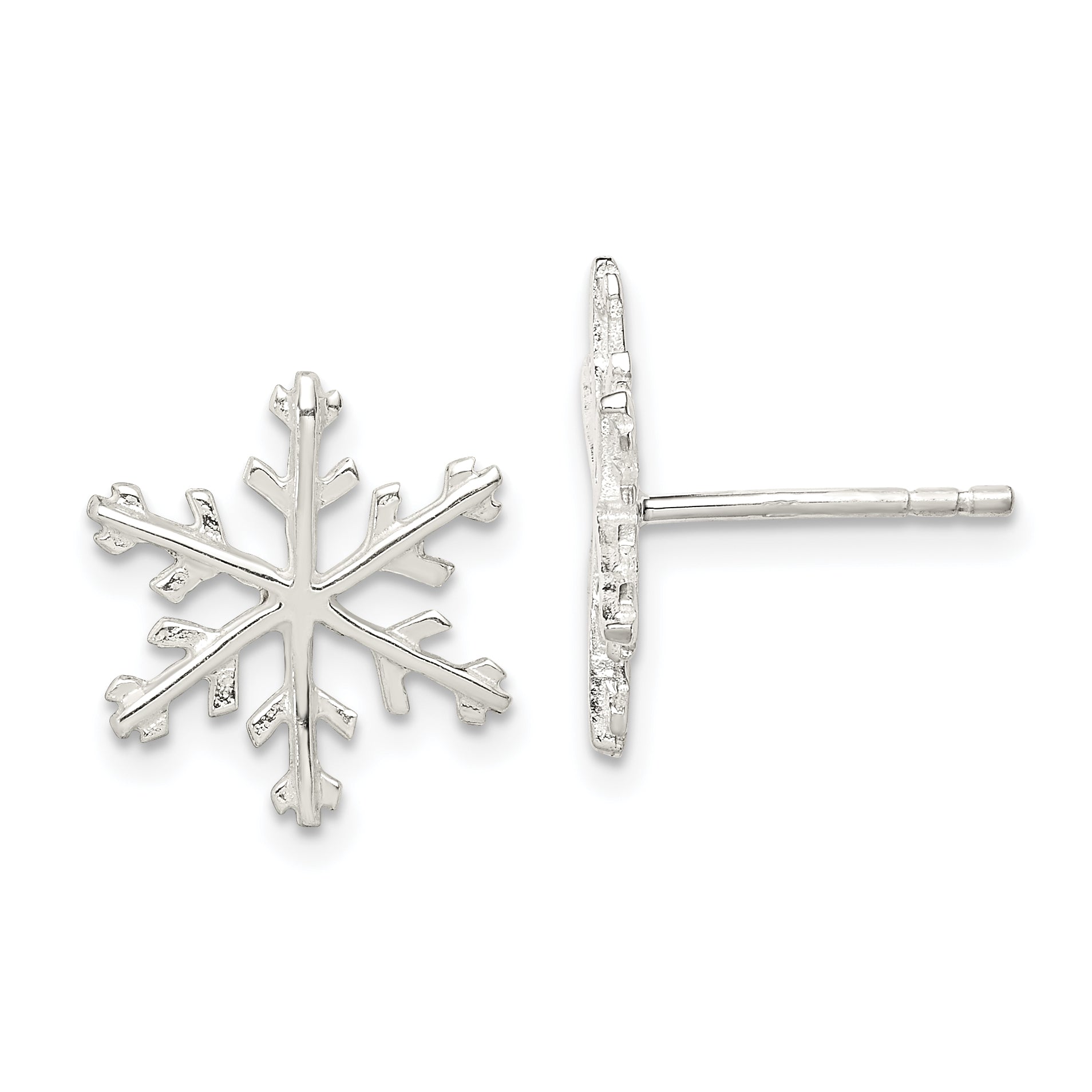 Sterling Silver Snowflake Post Earrings Main image