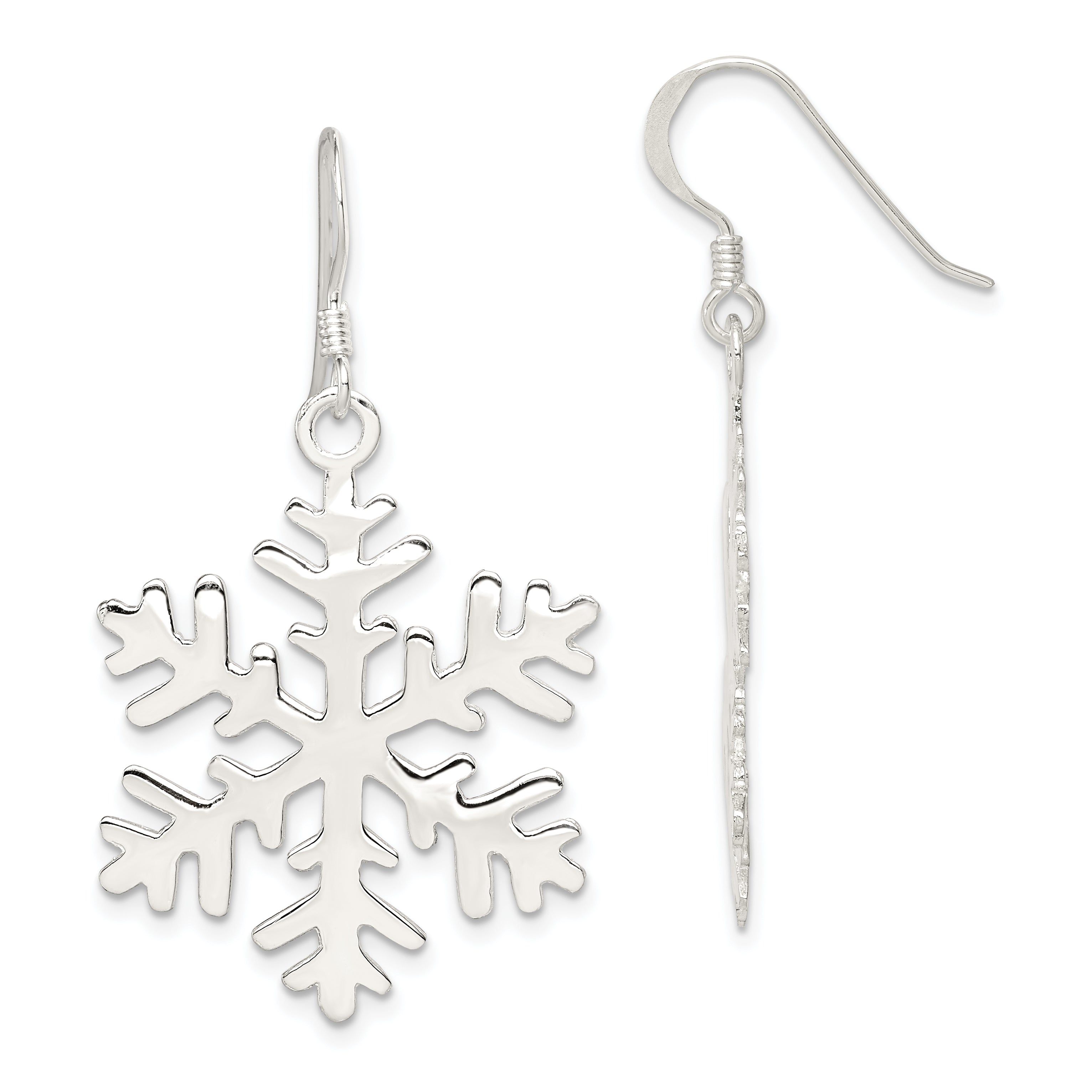 Sterling Silver Snowflake Dangle Earrings Main image