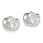 Sterling Silver Hinged Hoop Earrings