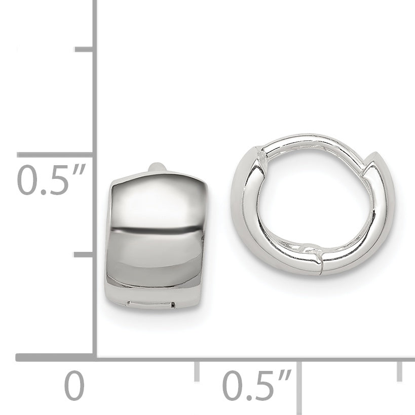 Sterling Silver Hinged Hoop Earrings