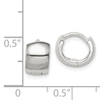 Sterling Silver Hinged Hoop Earrings