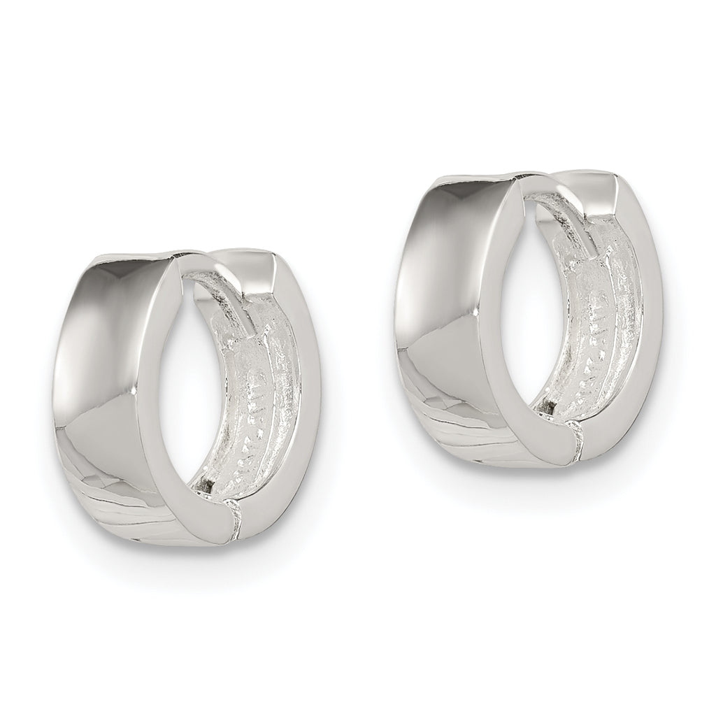 Sterling Silver Hinged Hoop Earrings