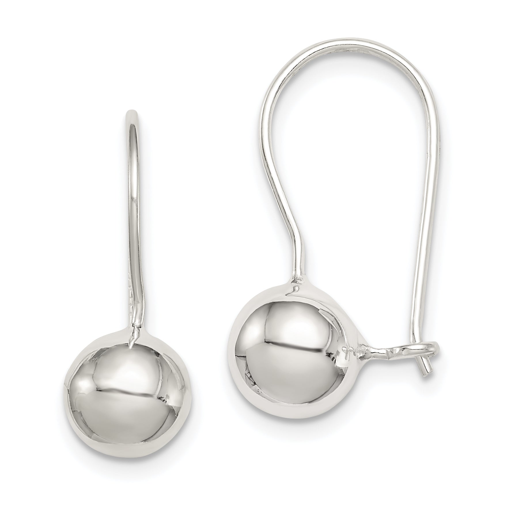 Sterling Silver 8mm Ball Earrings Main image