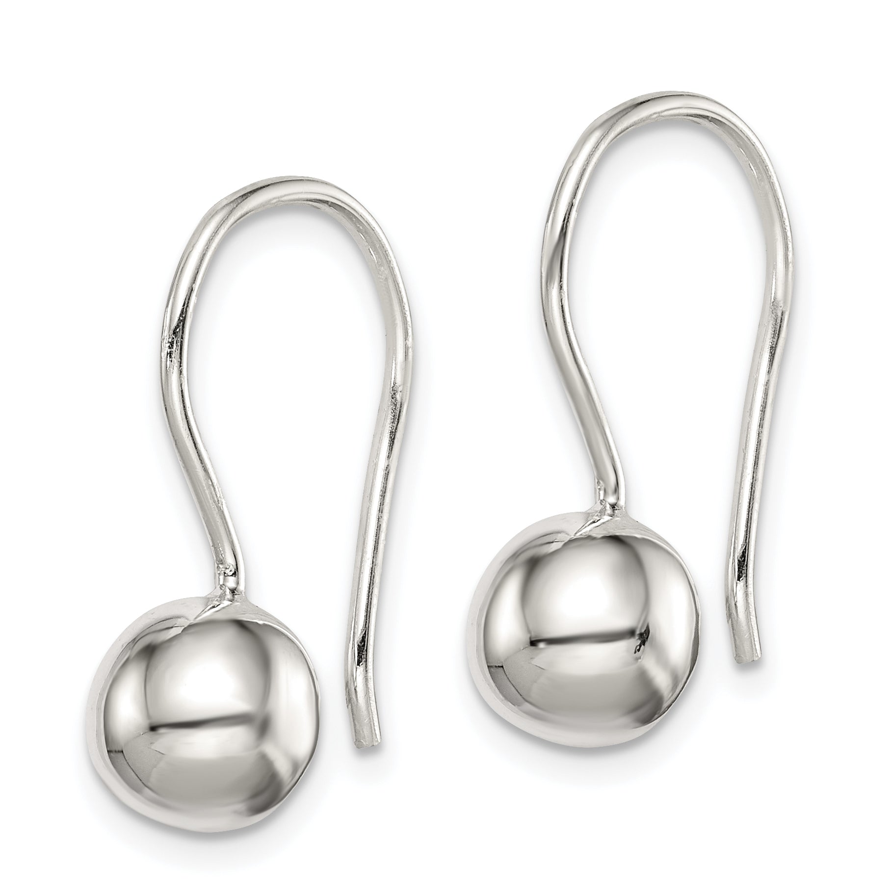 Sterling Silver 8mm Ball Earrings Secondary image