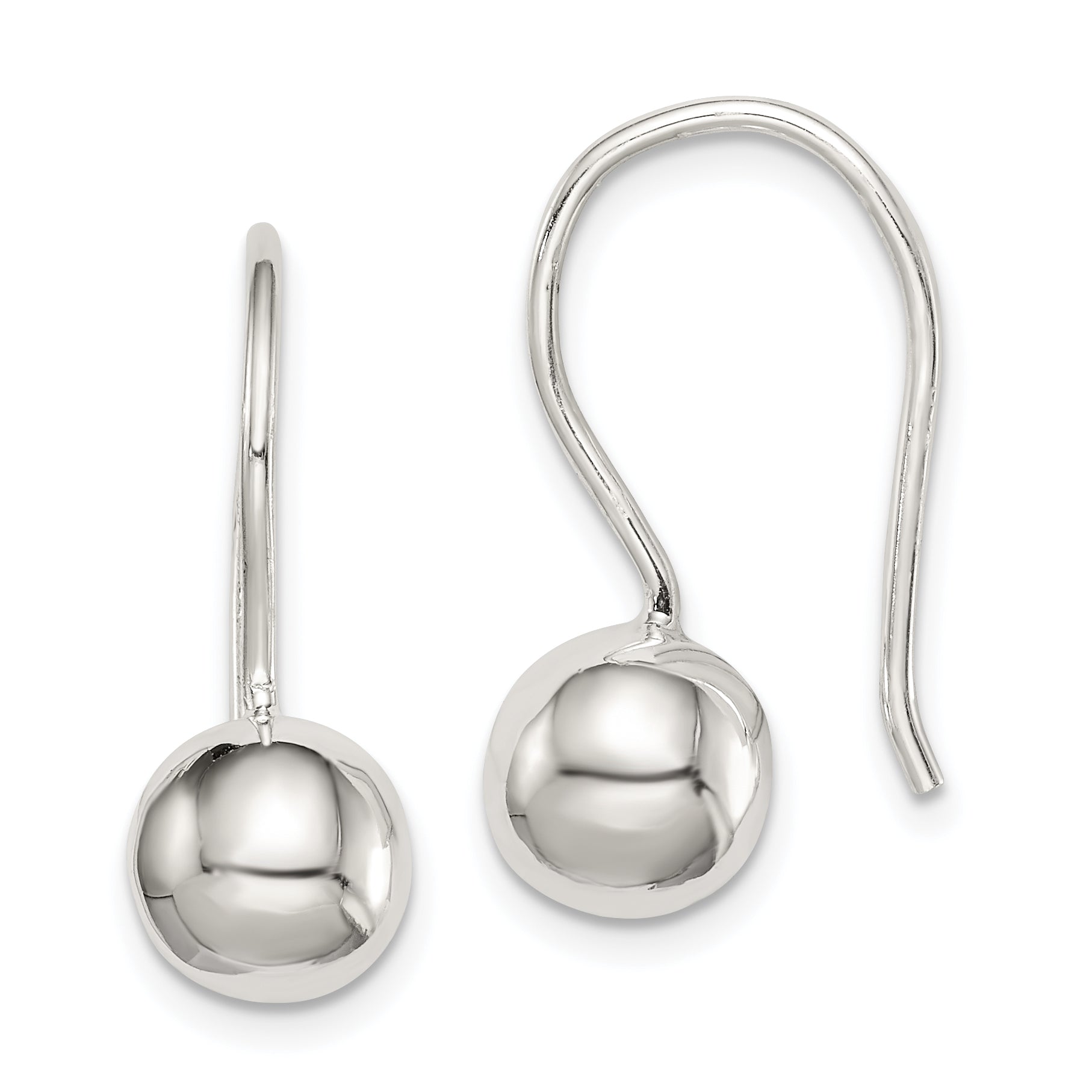 Sterling Silver 8mm Ball Earrings Main image