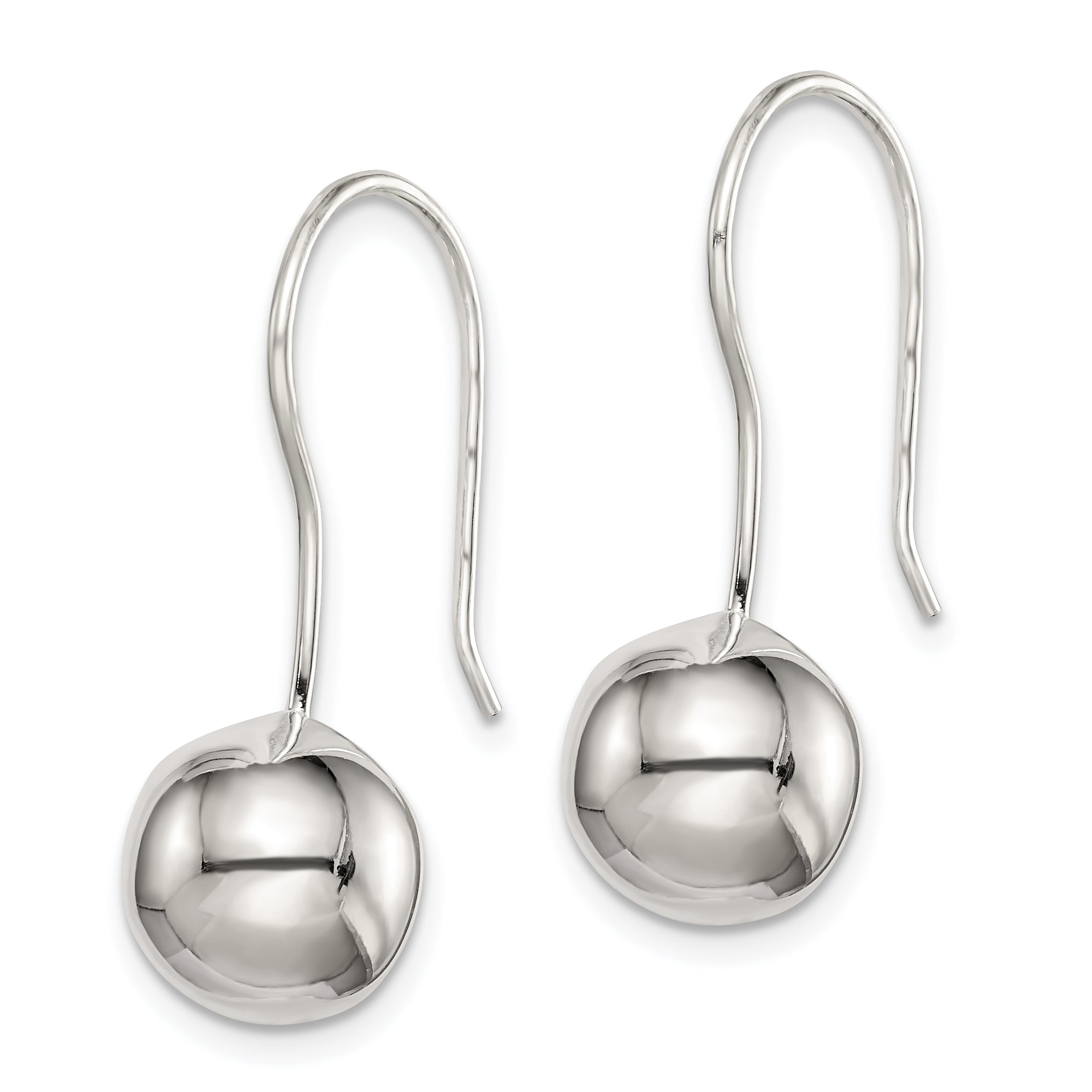 Sterling Silver 10mm Ball Earrings Secondary image